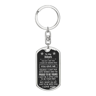 To My Man Keychain - Love You This Much